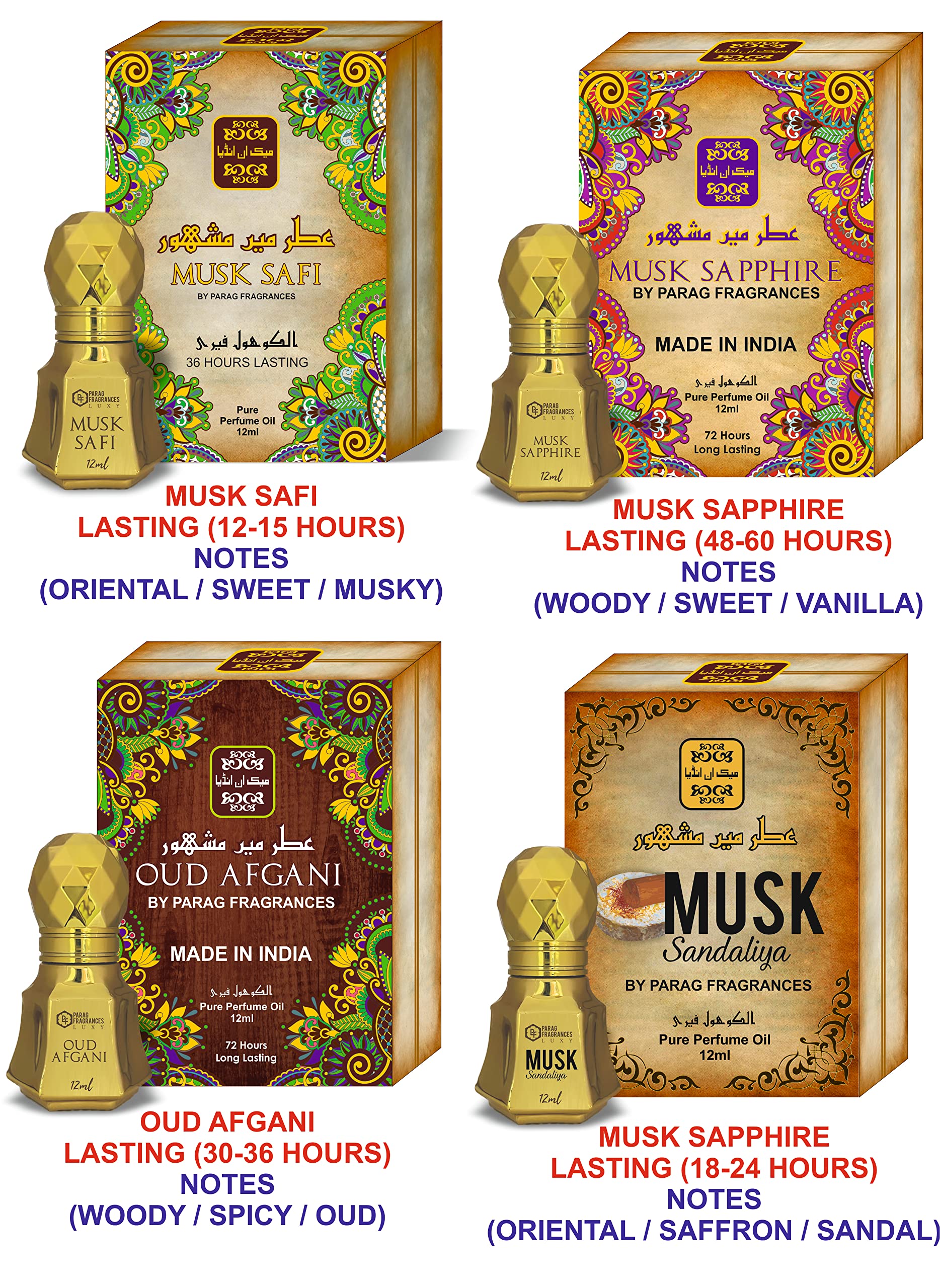 Parag Fragrances Fresh & Luxury Attar Series For Men (Hawaii Blue)