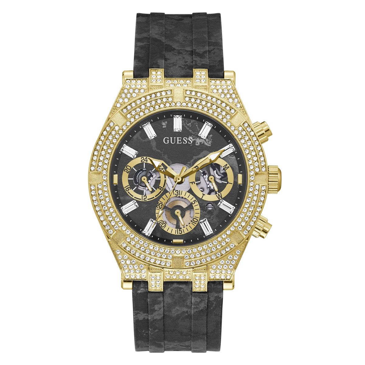 GUESS Mens Sport Multifunction 44mm Watch