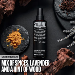 STMNT Grooming Goods Grooming Spray, 6.7 oz Natural Finish Thicker Hair Feel Non Sticky, 6.7 Fl Oz (Pack of 1)