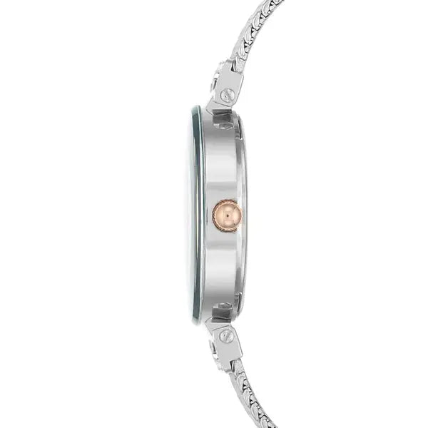 Anne Klein Womens 30mm Stainless Steel Mesh Bracelet Watch, Elegant and Durable Design