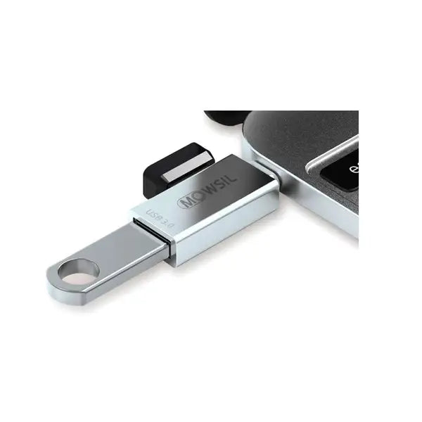 Mowsil USB-C to Dual USB Hub, USB 3.0 USB 2.0 Zinc Alloy Material