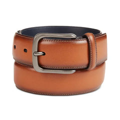 Original Penguin Men's Burnished Bird Leather Belt - Luggage