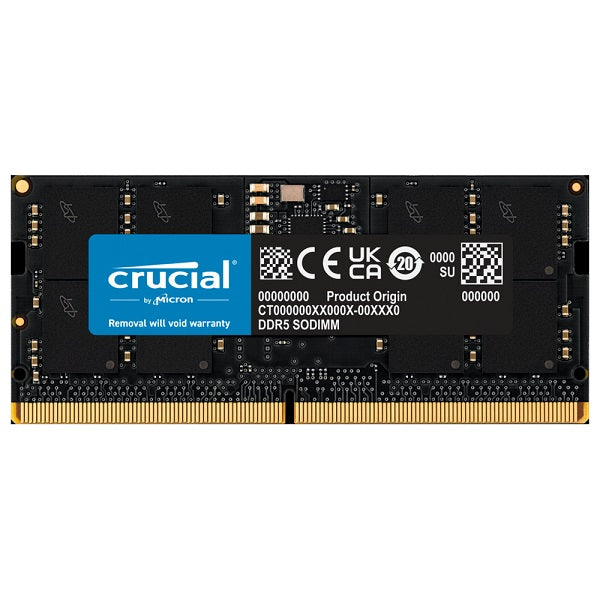 Crucial DDR5-4800 SODIMM Laptop Memory CT16G48C40S5 16GB