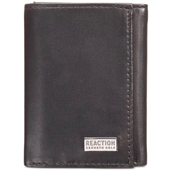 Kenneth Cole Reaction Men's Nappa Leather Extra-Capacity Tri-Fold Wallet