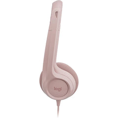 Logitech H390 USB Type Computer Wired Headset (981-001281)-ROSE