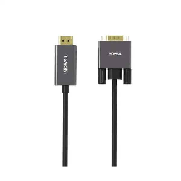 Mowsil HDMI to VGA Cable, 4K 30Hz, (2 Meter)