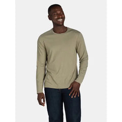 Athletic Works Men's and Big Men’s Tri-Blend Active Tee with Long-Sleeves