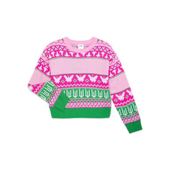 Barbie Girls Metallic Lurex Holiday Sweater