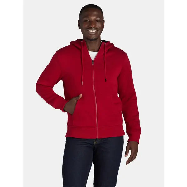 George Men's & Big Men's High Pile Fleece Lined Jacket with Hood