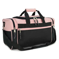 DALIX 21" Blank Sports Duffle Bag Gym Bag Travel Duffel with Adjustable Strap in Purple