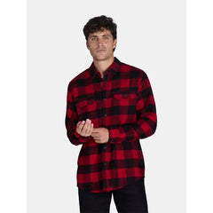George Men's and Big Men's Flannel Shirt with Long Sleeves