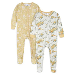 Gerber Baby & Toddler Neutral Snug Fit Footed Cotton Pajamas