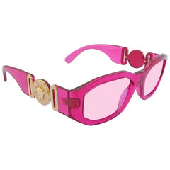 Versace VE 4361 Plastic Unisex Geometric Sunglasses Black 53mm Adult