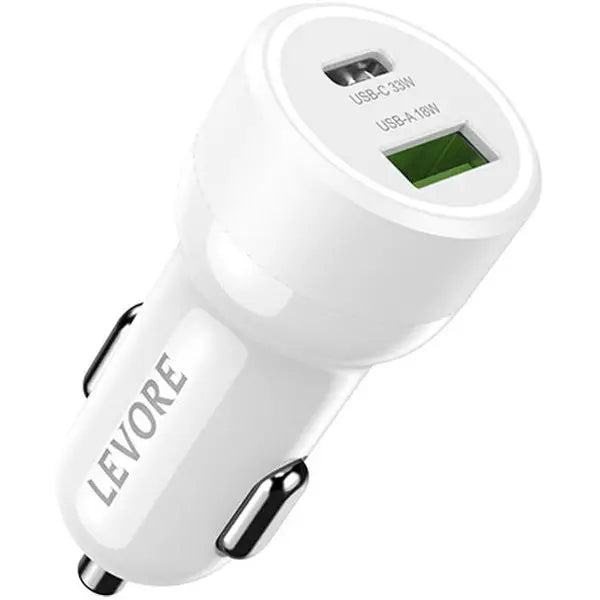 Levore Car Charger 51W Power Delivery PD 2-Ports