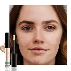 FeiCuiYun Liquid Concealer Makeup, Natural Coverage for Older Women, Under Eye Brightener Full Coverage Concealer for Dark Circles, Lightweight, Covers Oil Free