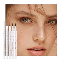 FeiCuiYun 4Pcs Freckle Stamp Pen, Chestnut Fake Freckle Stamp Makeup Tool, Faux Freckle Stamp, Waterproof & Long Lasting Lifelike Sunkissed Face Freckle Makeup