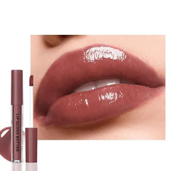 FeiCuiYun Brown Nourishing Lip Plumper Gloss, Warm Brown Moisturizing High Shine Nude Lip Glow Oil, Long Wear Hydration Mini Liquid Lipstick Makeup, Fresh Lightweight Glossy Plumping Lip Gloss for Women