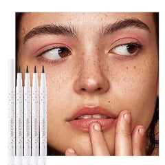 FeiCuiYun 4Pcs Freckle Stamp Pen, Chestnut Fake Freckle Stamp Makeup Tool, Faux Freckle Stamp, Waterproof & Long Lasting Lifelike Sunkissed Face Freckle Makeup
