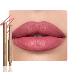 FeiCuiYun Matte Crayon Lip Liner Pencil, Plum Lip Liners Lipstick For Women, Plump Creamy Formula With Silicone Smudger for Define Contours & Sculpting Lip