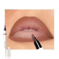 FeiCuiYun Matte Calligraphy Liquid Lip Liner Lipstick Pencil, Long Lasting Transfer Proof Lip Stain, Lightweight Lipstick, Sheer Buildable Color, Fades to a Natural Wash of ColorsB0FL2NVFNF