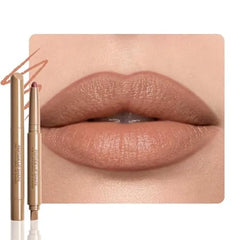 FeiCuiYun Matte Crayon Lip Liner Pencil, Plum Lip Liners Lipstick For Women, Plump Creamy Formula With Silicone Smudger for Define Contours & Sculpting Lip