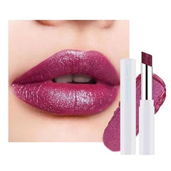 FeiCuiYun Nude Brown Shimmer Metallic Moisturizing Glow Plumping Lipstick Makeup, Lipstick with Metallic 3D Shine Lightweight Hydrating Formula, Glitter Lip Gloss Stain Long Lasting Waterproof