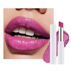 FeiCuiYun Nude Brown Shimmer Metallic Moisturizing Glow Plumping Lipstick Makeup, Lipstick with Metallic 3D Shine Lightweight Hydrating Formula, Glitter Lip Gloss Stain Long Lasting Waterproof