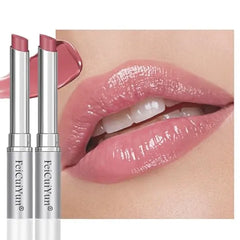 FeiCuiYun Pink Honey Tinted Lip Balm Lip Gloss Lipstick, Sheer Hydrating Lip Gloss Tint, Moisturizing Lip Color for All Skin Tones, Nourishing Lip Balm with a Hint of Natural Black Cherry