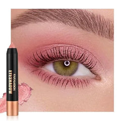 FeiCuiYun Monochrome Cream Glitter Shimmer Eye Shadow Stick Palette makeup 2 in 1 Eyeshadow & Eyeliner Pencil for Women Waterproof, Sombras Para Ojos