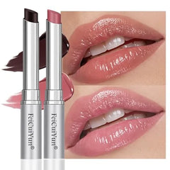 FeiCuiYun Pink Honey Tinted Lip Balm Lip Gloss Lipstick, Sheer Hydrating Lip Gloss Tint, Moisturizing Lip Color for All Skin Tones, Nourishing Lip Balm with a Hint of Natural Black Cherry