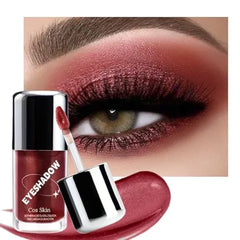 FeiCuiYun Cherry Liquid Metallic Glittler Shimmer Eyeshadow, Longwear Eye Makeup For Older Women, Buildable Highly Pigmented & Blendable Eye Shadow Cream in Shimmer Finishes