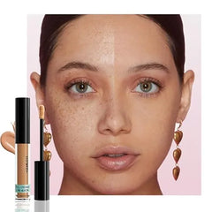 FeiCuiYun Liquid Concealer Makeup, Natural Coverage for Older Women, Under Eye Brightener Full Coverage Concealer for Dark Circles, Lightweight, Covers Oil Free