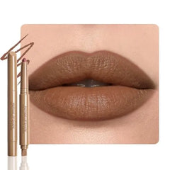 FeiCuiYun Matte Crayon Lip Liner Pencil, Plum Lip Liners Lipstick For Women, Plump Creamy Formula With Silicone Smudger for Define Contours & Sculpting Lip
