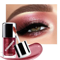 FeiCuiYun Cherry Liquid Metallic Glittler Shimmer Eyeshadow, Longwear Eye Makeup For Older Women, Buildable Highly Pigmented & Blendable Eye Shadow Cream in Shimmer Finishes