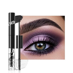 FeiCuiYun 2in1 Semi Permanent Eyebrow Gel & Lamination Gel, Eeybrow and Lash Gel, Lightweight and Waterproof Tinted Brow Gel For Up To 24HR Hold, Built In Styling Comb Clear Eyebrow Gel