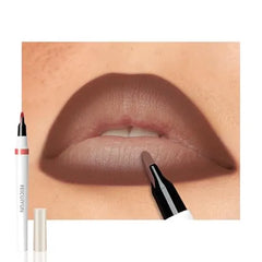 FeiCuiYun Matte Calligraphy Liquid Lip Liner Lipstick Pencil, Long Lasting Transfer Proof Lip Stain, Lightweight Lipstick, Sheer Buildable Color, Fades to a Natural Wash of ColorsB0FL2NVFNF