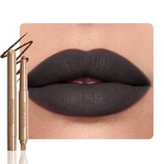 FeiCuiYun Matte Crayon Lip Liner Pencil, Plum Lip Liners Lipstick For Women, Plump Creamy Formula With Silicone Smudger for Define Contours & Sculpting Lip