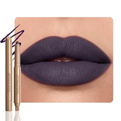 FeiCuiYun Matte Crayon Lip Liner Pencil, Plum Lip Liners Lipstick For Women, Plump Creamy Formula With Silicone Smudger for Define Contours & Sculpting Lip