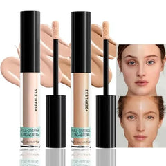 FeiCuiYun Liquid Concealer Makeup, Natural Coverage for Older Women, Under Eye Brightener Full Coverage Concealer for Dark Circles, Lightweight, Covers Oil Free