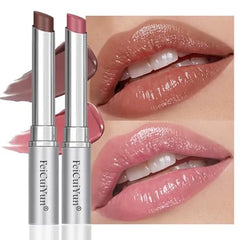 FeiCuiYun Pink Honey Tinted Lip Balm Lip Gloss Lipstick, Sheer Hydrating Lip Gloss Tint, Moisturizing Lip Color for All Skin Tones, Nourishing Lip Balm with a Hint of Natural Black Cherry