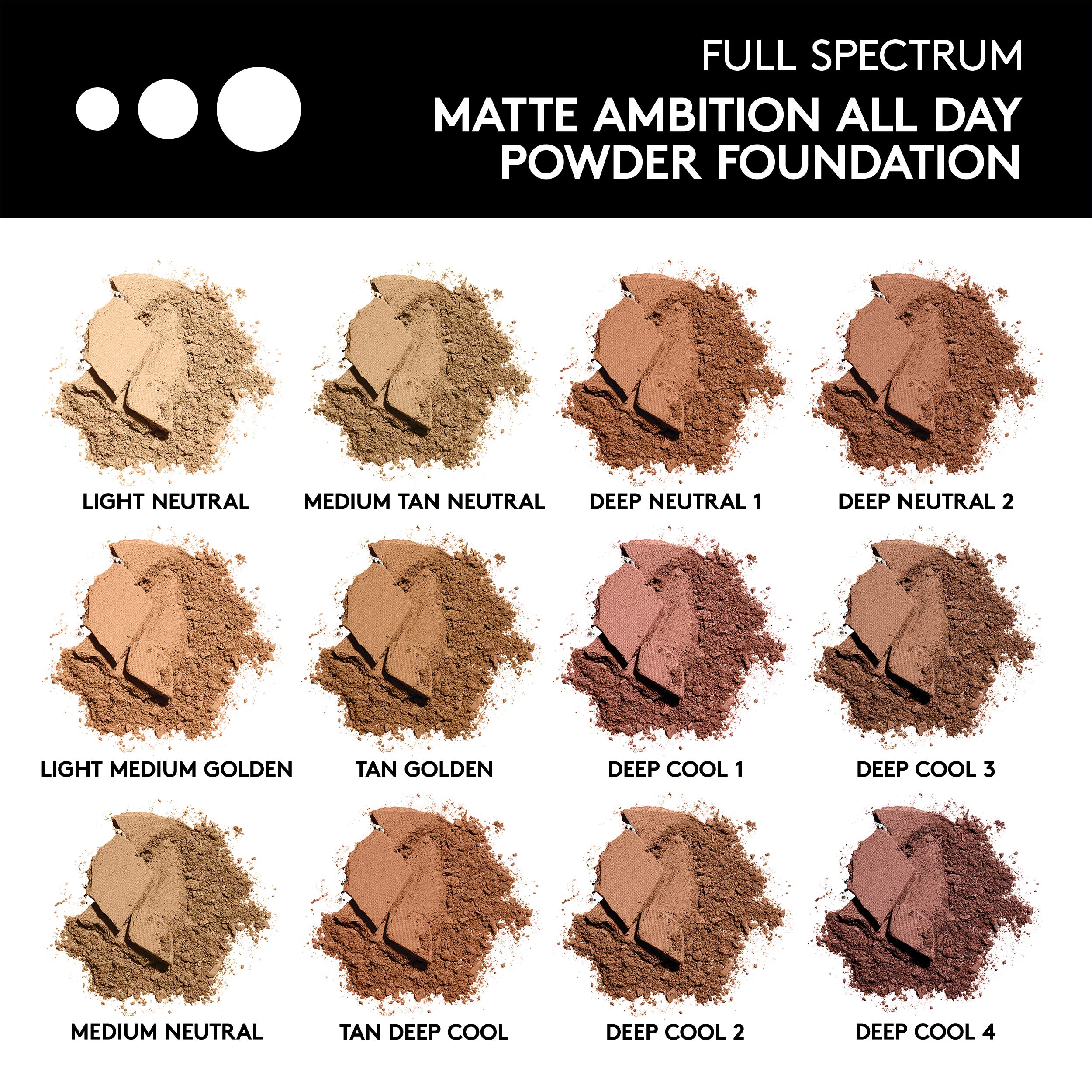 Covergirl Matte Ambition, All Day Powder Foundation, Light-medium Golden, 0.38 Ounce