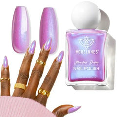 Modelones Quick Dry Nail Polish, Lacquer & Treatment (15ml) – Long Lasting High Shine Strengthener – Available in Various Colors & Finishes
