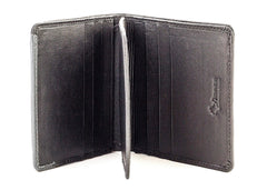 Force Black & Grey Leather For Men - Bifold Wallets