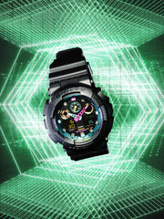 G-Shock Casio GA-100MF-1AJF [ Multi Fluorescent Color Series] Import from Japan New, Black