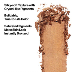 Revlon Skinlights Prismatic Powder Bronzer, Translucent-to-Buildable Coverage, Sunlit Glow (110), 0.28 Oz