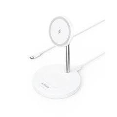 Anker PowerWave 2-in-1 Magnetic Charging Stand - White