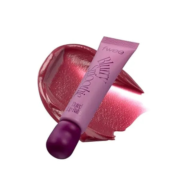 fwee Blurry Smoothie Tinted Lip Balm Hydrating Glossy Balm, Instant Shine & Moisture Lip Serum, PDRN, Sheer Tinted, Velvety Finish, Long lasting lip care