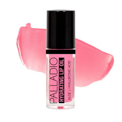 Palladio Hydrating Lip Oil Infused with Hyaluronic Acid, Non-Sticky Formula, Subtle shine with tinted sheer color, liquid lipstick, prevents chapped lips, Vegan & Cruelty-Free