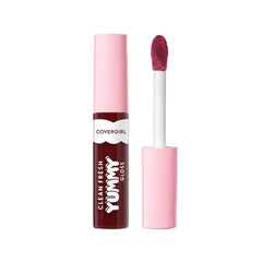 COVERGIRL Clean Fresh Yummy & Yummy Plumper Lip Gloss, Sheer, Natural Scents, Vegan Formula