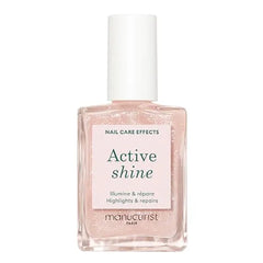 Manucurist All in One Perfecter Nail Polish & Care No Lamp Vegan & Made in France Ultra Glowy Rose Mirror Like Shine Nail Concealer & Care Plant Based Ingredients